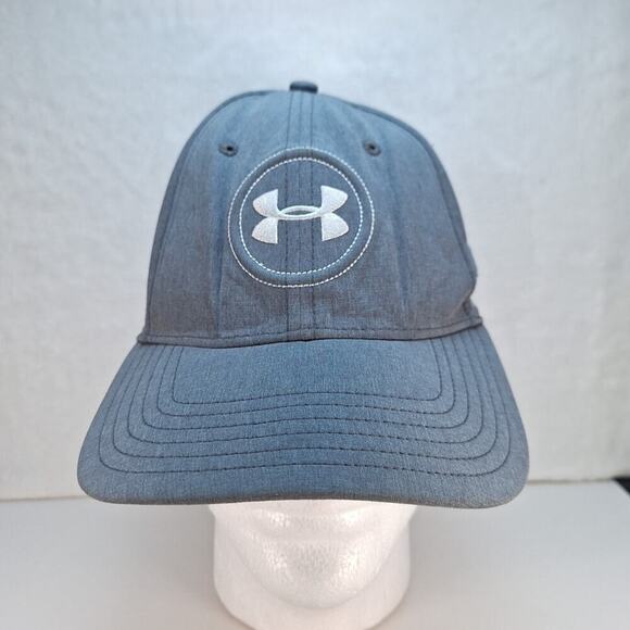 Under Armour Hat Blue Size Medium/Large Fitted Cap Hat Under Armor Golf - Picture 1 of 9